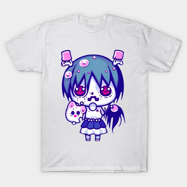 A CUTE KAWAI Zombie girl T-Shirt by mmamma030